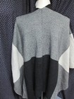 ""BLACK & IVORY BLOCK PRINT-  WRAP - CAPE "" - SLONI - L-XL — photo 3
