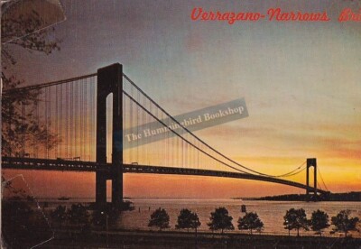 Verrazano-Narrows Bridge Staten Island USA Postkarte mit Stempel