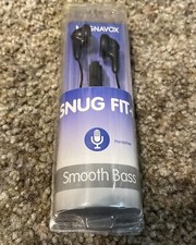 Magnavox MHP4820M-BK Gummy Earbuds with Microphone in Black