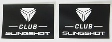 2 Pc New Polaris Club Slingshot Decals Stickers Sticker Decal Black White Logo