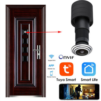 Tuya Guckloch Wifi Kamera Bewegungserkennung TüRspion Video-Eye Guckl 1080P 2.4G