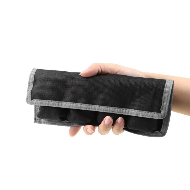 Custodia Nylon Batterie Litio Custodia Portabatterie 4 Posti Selens - Per Canon LP-E6, Sony NP-FW50, Nikon EN-EL15 Porta Batterie Litio Per Canon Sony Nikon - Foto 10