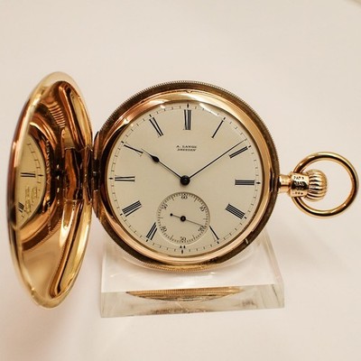 A. LANGE & SÖHNE SAVONETTE TASCHENUHR 1870 ADOLPH LANGE DRESDEN 1A QUALITÄT 143g