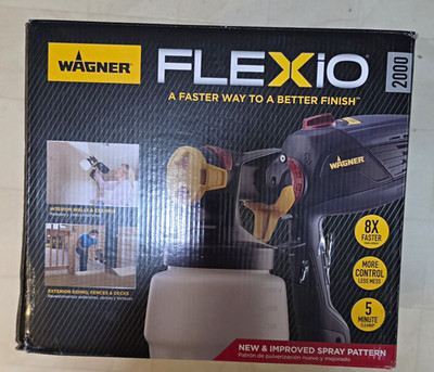 WAGNER FLEXiO 2000 HVLP Handheld Paint Sprayer Turbine w/ 1-1/2 Qt Cup