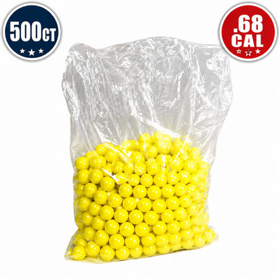 500ct Paintballs Grit Premium Grade .68 Cal Paintball Ammo Refill Bag Bulk