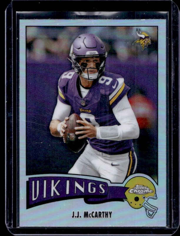 2025 Topps Chrome JJ McCarthy 1975 Refractor #1975-22 Vikings