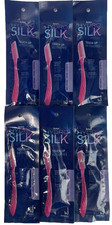 WOW 6 Schick Hydro Silk Touch-Up Dermaplaning Tools w/ Cover FAST FREE SHIP
