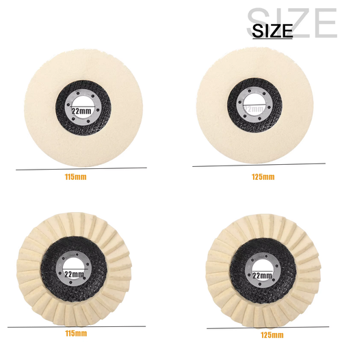 100/115/125Mm Wool Felt Polishing Pad Sturdy Angle Grinder Polishing Disc for Me - 第 3/16 張圖片