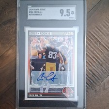 Panini Score 2024 Erick All #386 Rookie Autographed SGC 9.5 Cincinnati Bengals