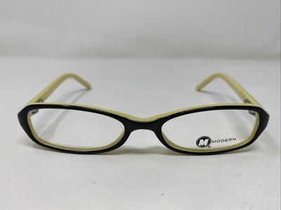 Modern Optical WOW BLACK/LIME 49-16-135 Plastic Full Rim Eyeglasses Frame L447