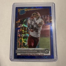 2020 Panini Donruss Optic-Rated Rookies Antonio Gibson #185 Blue Scope Prizm(RC)