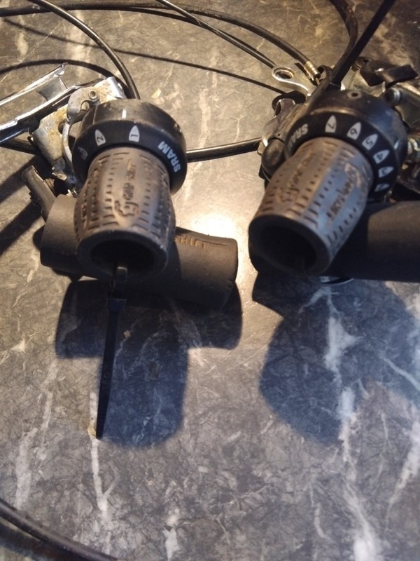 Retro Gear Shifter Set Sram Shifters Shimano 3×7 Speed