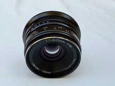 7Artisans 25mm F1.8 Manual Focus Wide Angle Lens for Sony E-Mount APS-C Black 