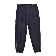 PANTALONES CARGO BRUNELLO CUCINELLI PARA HOMBRE 100 % LANA VIRGEN INFORMALES AZUL MARINO NUEVOS CON ETIQUETAS PRECIO DE VENTA SUGERIDO POR EL FABRICANTE $2035