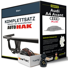 Anhängerkupplung starr für AUDI A4 Avant +E-Satz inkl. EBA