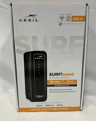 ARRIS SURFboard SBG10, DOCSIS 3.0 16 x 4 Gigabit Cable Modem & AC1600