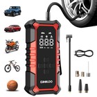 GOOLOO A6 Gear 160 PSI Tire Inflator Portable Air Compressor, 7500mAh Cordles...