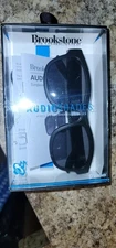 Brookstone Audio Shades Sunglasses with Built in Dual Speakers Bluetooth Black