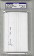 Jesse Haines Signed Auto 3x5 Index Card PSA DNA Cardinals HOF