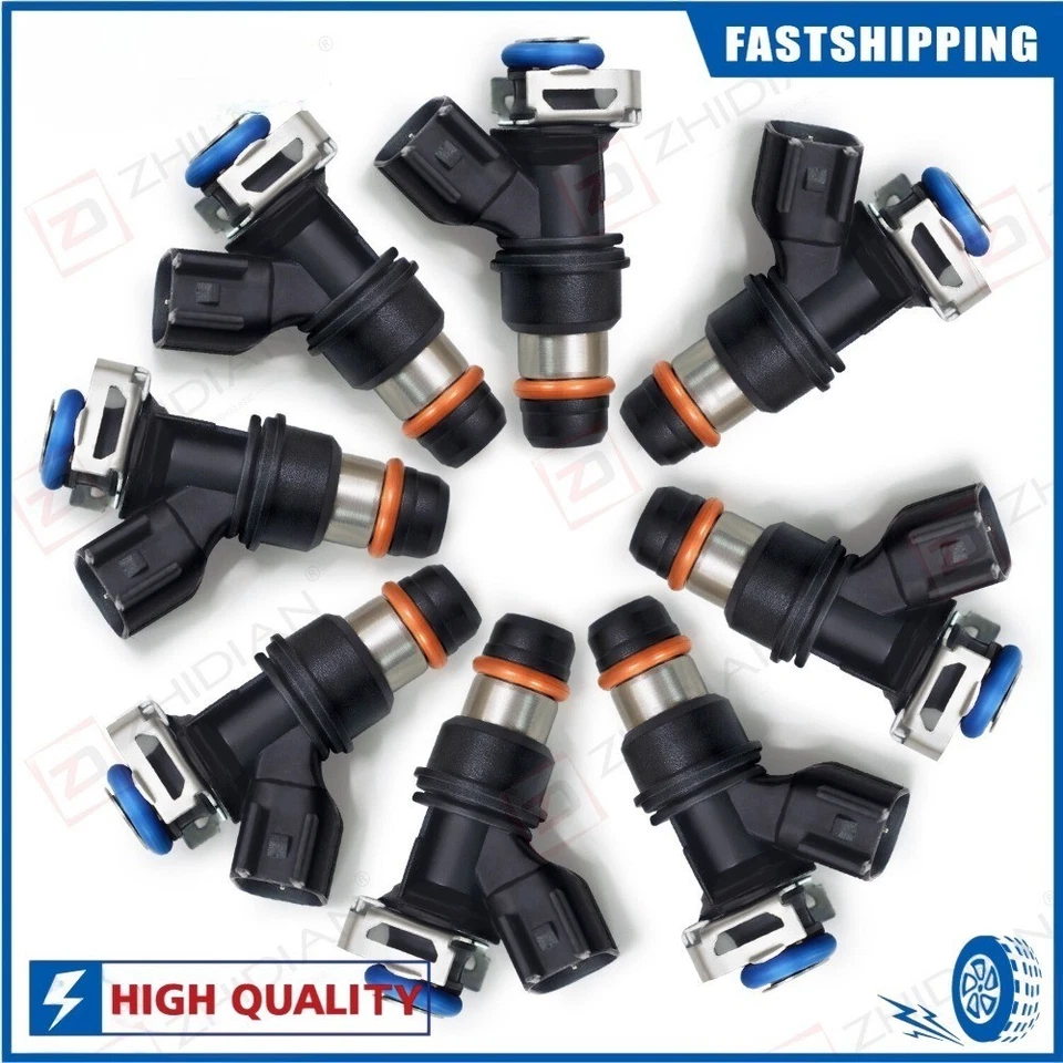 Топливная форсунка 8x ACDelco 12580681 217-1621 2004-10 Chevy GMC 5.3/6.0/6.2 - Изображение 3 из 4