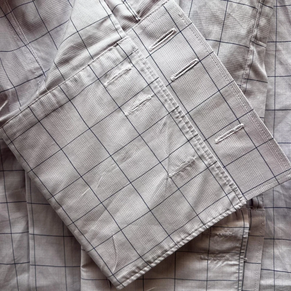 Camisa Thomas Rosa Para Hombre 15.5 39 Lavanda Calce Ajustado Ventana Puño Francés Vestido Foto 3 de 4