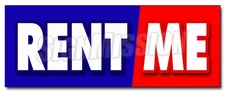 RENT ME DECAL sticker tools trucks cars building furniture party goods