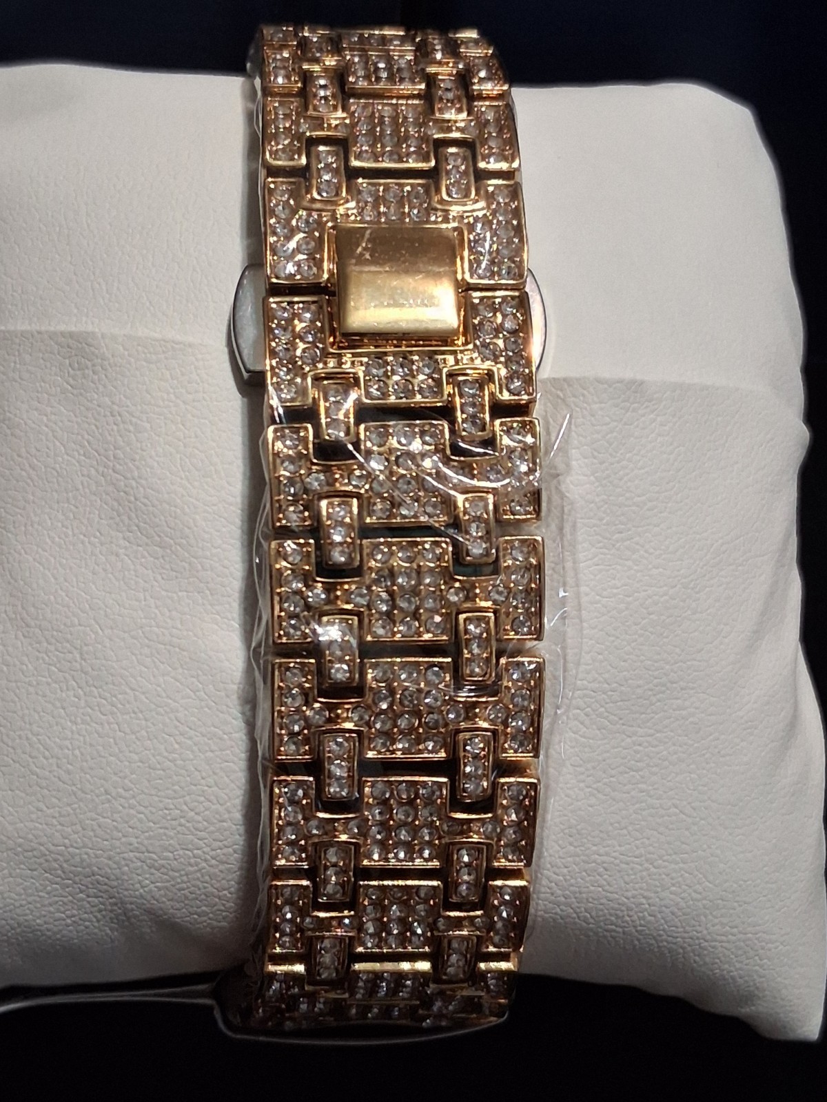 NEW!- Montres Prestige Luxe X Invicta Men's Watch - 42.5mm, Blinged Out Gold