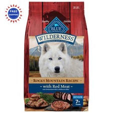 Dog Food Blue Buffalo Wilderness Rocky Mountain Recipe High Protein 28 lb Senior 5.00 per pound