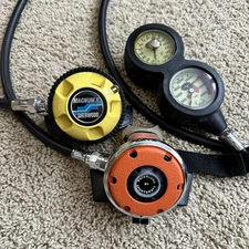 Sherwood Magnum II Scuba Diving Regulator Octopus Dacor Depth Gauge