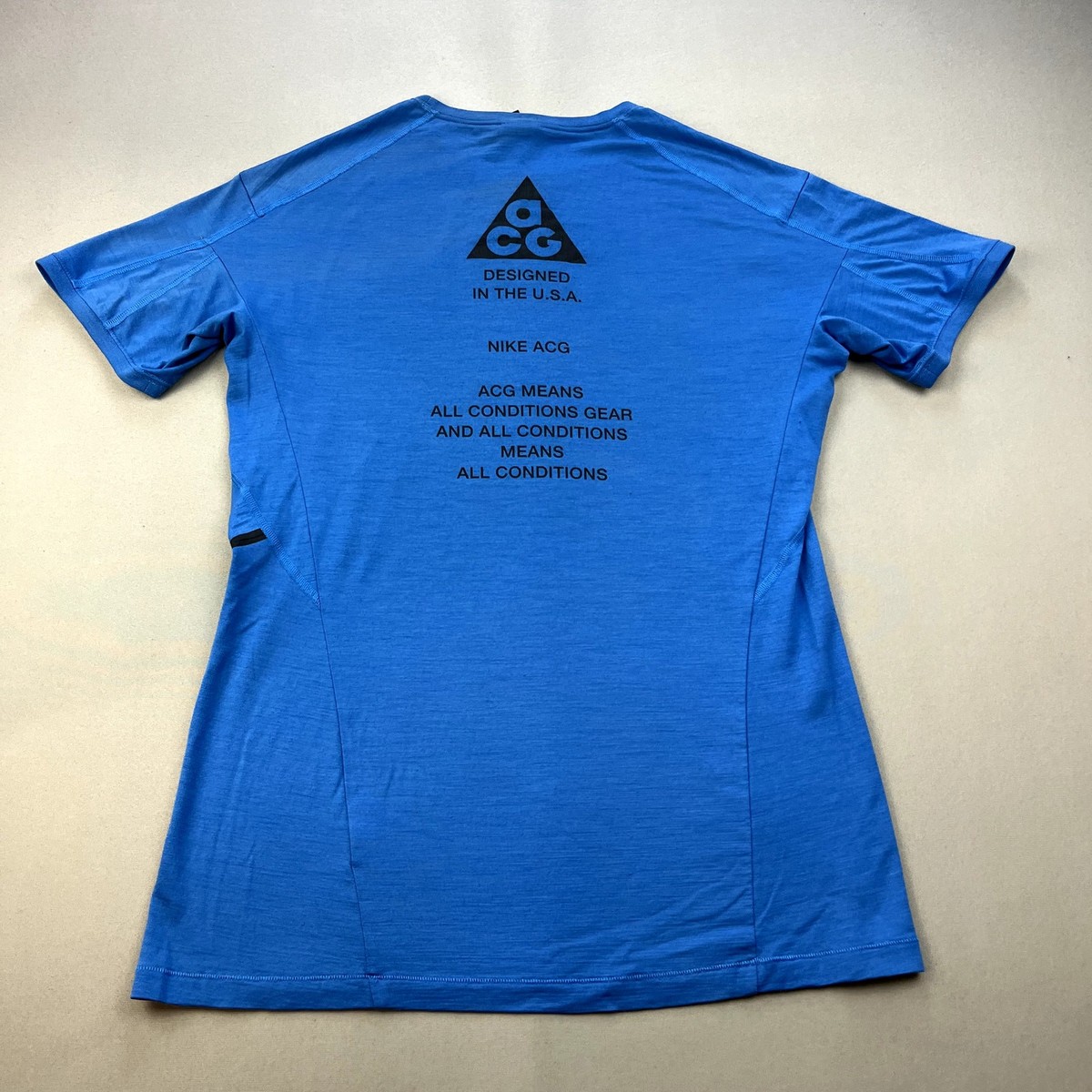 Nike Nikelab ACG Tech Knit T-Shirt Adult Medium Blue All