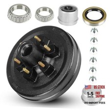 12" x 2" Trailer Brake Drum Kit - 6-Hole 5.5" Bolt Circle Brake Drum for 5200
