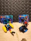 LEGO Aquazone 6125 Sea Sprint 9 and 6115 Shark Scout with manuals, near complete