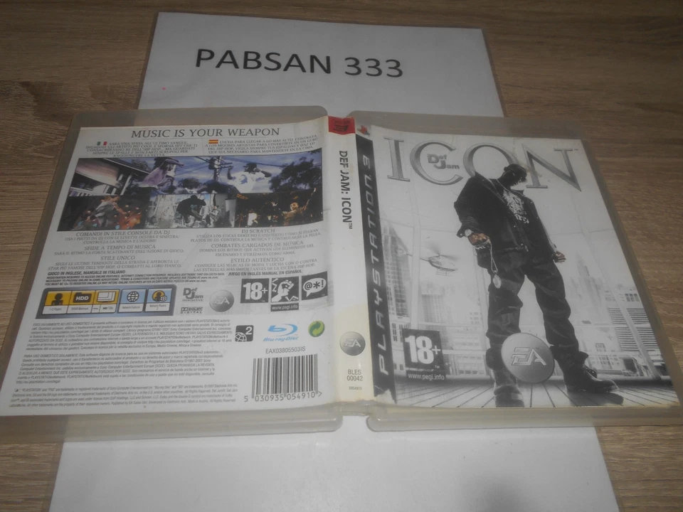 DEF JAM ICON PLAYSTATION 3 PS3 SONY FISICO INV-11776, foto 2 de 5