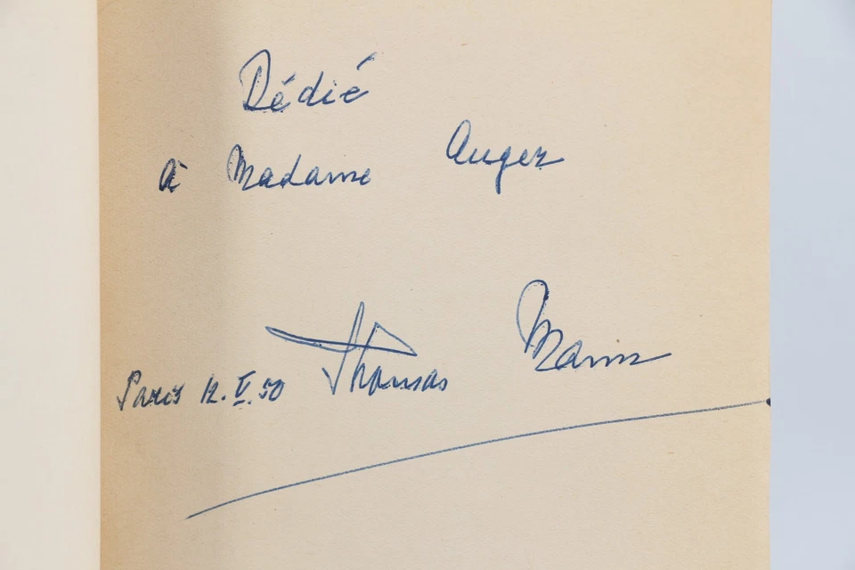 Thomas MANN Le docteur Faustus EDITION ORIGINALE ENVOI AUTOGRAPHE 1950 - Photo 1/1
