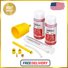 Brake Bleed Kit for Shimano Hydraulic Brakes, Brake Fluid Mineral Oil 120ml
