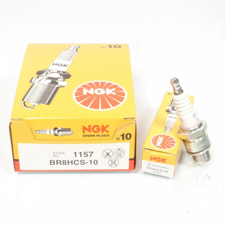 Bougie d'allumage NGK pour résoudre les ratés de démarrage BR8HCS-10