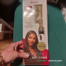 Kiss Pressing Hot Comb Hair Straightener, up to 500 degrees