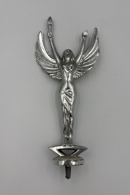 Vintage Winged Victory Angel Goddess Trophy Topper Plastic Hot Rod Racing 6.5  T