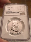 1961 NGC PROOF 66 Franklin Half Dollar