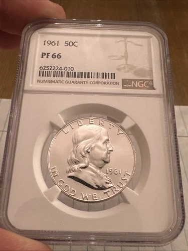 1961 NGC PROOF 66 Franklin Half Dollar