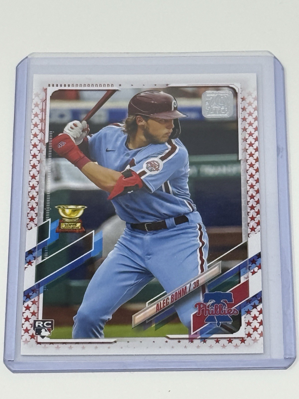 2021 Topps Independence Day Parallel Alec Bohm #277 Rookie RC 50/76