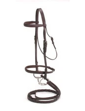 Tough 1 Bridle English Leather Padded Lined Snaffle Reins 20-9632