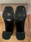 Vero Cuoio Black Women's Dress Shoe EU 36 1/2  US 7 From Italy Velvet Fabric — photo 9