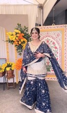 Pakistani Style Heavy Viscose Velvet Palazzo Suit With Dupatta For Women New