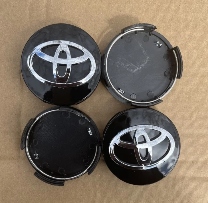 4 x Wheel Center Hub Caps Black Base Emblem 62mm Fit For Toyota Camry Corolla — 第 2/4 张图片