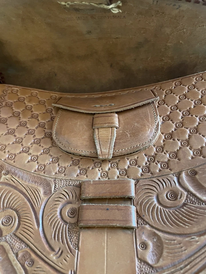 Bolso de mano de cuero hecho a mano Guatemala hecho a mano Foto 2 de 4