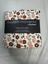Modern Moments by Gerber Baby  Toddler Girl Ultra Soft Fitted Crib Sheet28x52in