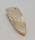 Vintage Carved Mother Of Pearl Dress Fur Clip Luminescent Art Deco — photo 5