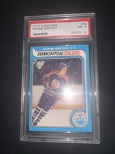 1979 O-Pee-Chee Wayne Gretzky Rookie Card RC HOF PSA 7 W/BLUE LINE! Low # Slab!. rookie card picture