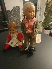 Schildkröt-Puppen-Pärchen Erik & Christel m. Zertifikat Neuwertig-Sammler